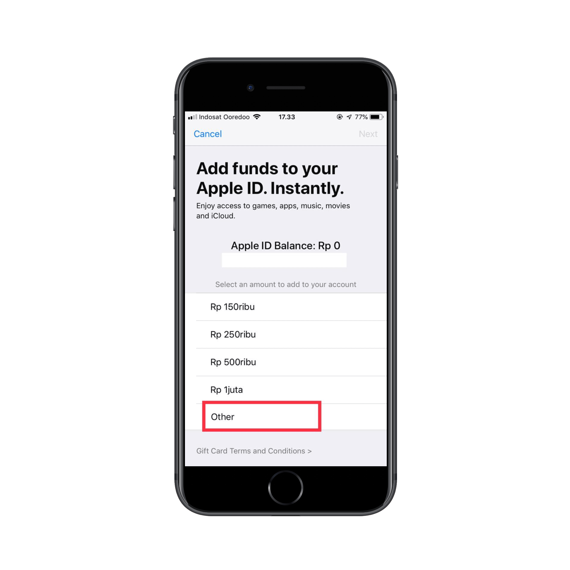 Cara Add Funds Di Akun Apple ID ManoGiftCard